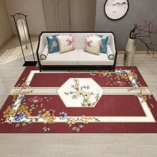 New Chinese Living Room Carpet Home Luxury Bedroom Bedside Large Area Mat Office Commercial Carpets Washable Entrance Doormat