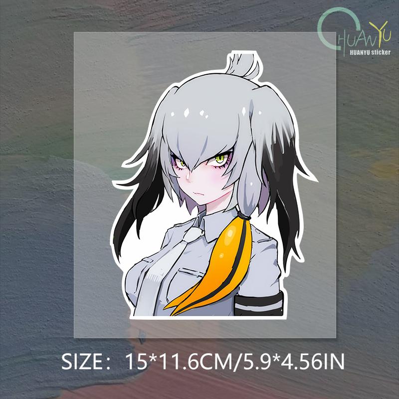 

Милая аниме наклейка на машину Blonia, наклейка на окно, наклейка на электромобиль, мотоцикл, корпус компьютера, водонепроницаемая наклейка на машину 15x11.6cm