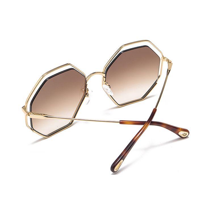 Occhiali da Sole Metallo Montatura Intera Forma Irregolare Unisex CH0046S
