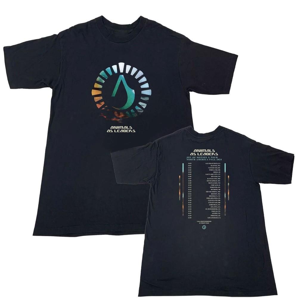 Animals as Leaders Joy Of Motion X Tour Североамериканский Осенний 2024 Футболка Унисекс XXXL