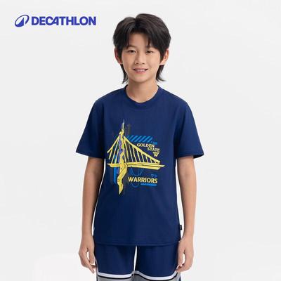 Decathlon Boys' Breathable Short Sleeve Sports T-Shirt