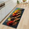 Nordic Style Plain Pattern Water Absorbing Floor Mat for Kitchen Anti-Slip Entrance Carpet for Living Room Home Decor