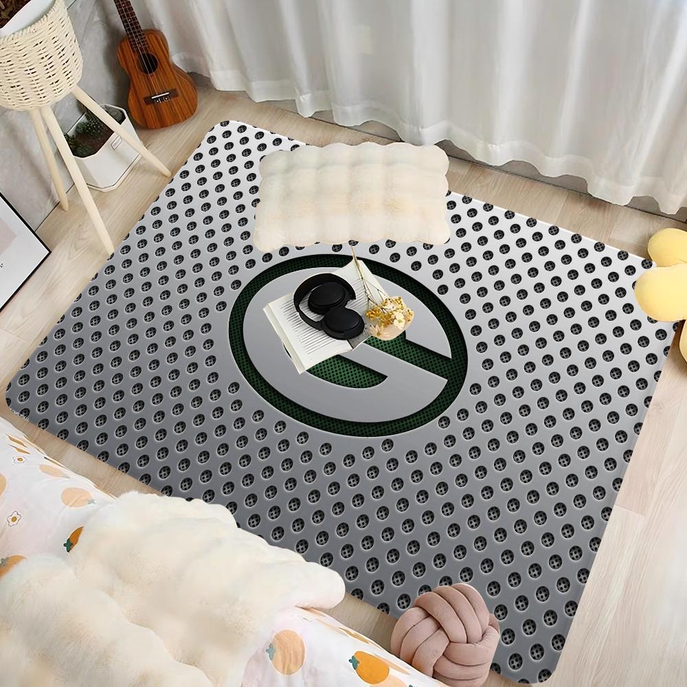 Green BayS PackerS Room Mats Anti-slip Absorb Water Long Strip Cushion Bedroon Mat Household Carpets