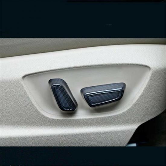Carbon Fiber 5X Seat Adjustment Switch Cover Trim For Toyota Avalon 2019-2021