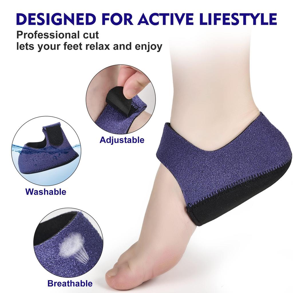 Foot Pain Relief Products, Orthopedic Footwear for Women and Men, Heel Pain Relief with Silicone Heel Pad, Ankle Support for Plantar Fasciitis Footw