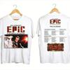 Elvis Presley 2026 Konsertturné Vintage Rock T-shirt Turnéschema Dubbelsidigt Tryckt Bekväm Retro Högkvalitativ T-shirt