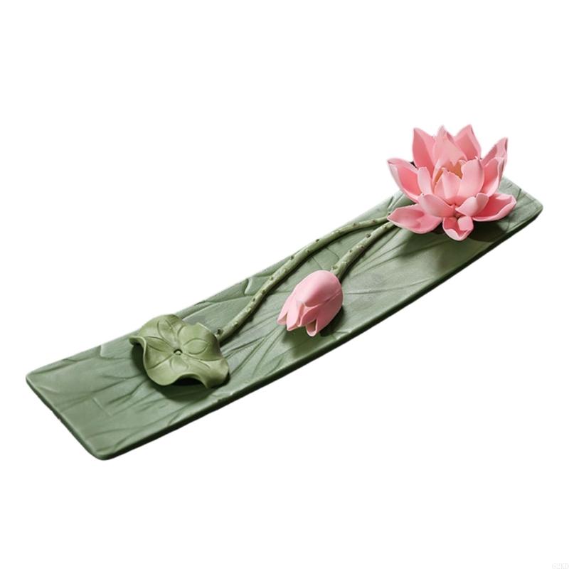 62KD Ceramic Flower Censer Holder Flower Censer for Yoga Decoration