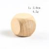 15PCS/30PCS 20mm Wood Dice 6 Sided Blank Wood Dice Party Family DIY Games Printing Engraving Board Game Education Accessories