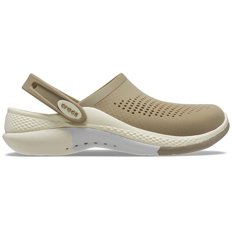 Crocs Literide 360 Comfortable Versatile Slip-Resistant Durable Clogs Unisex Footwear Brown Beige 208281-2YI