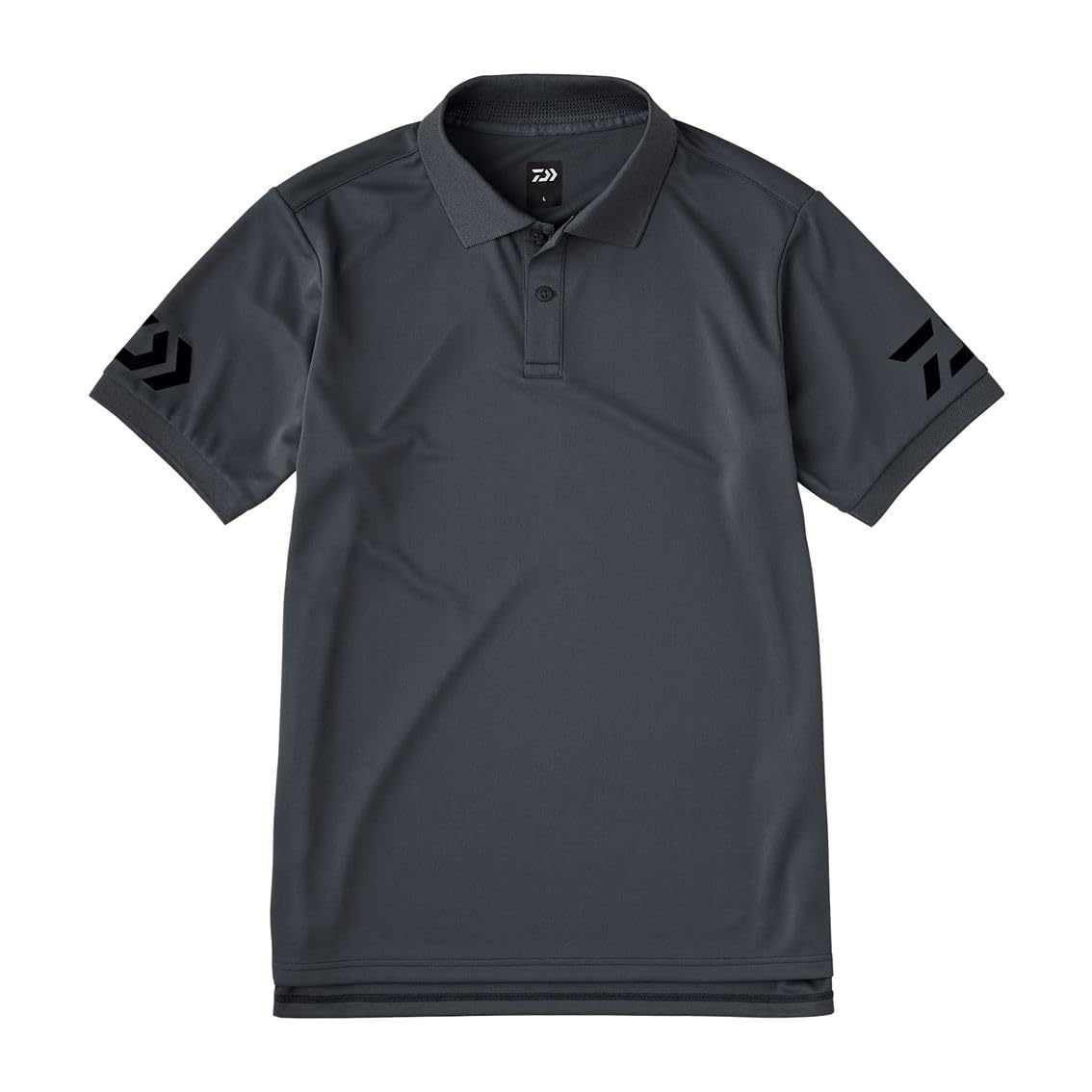 

polo shirt Kids Gunmetal x Black L [Daiwa] Short-sleeved 25DE-7925