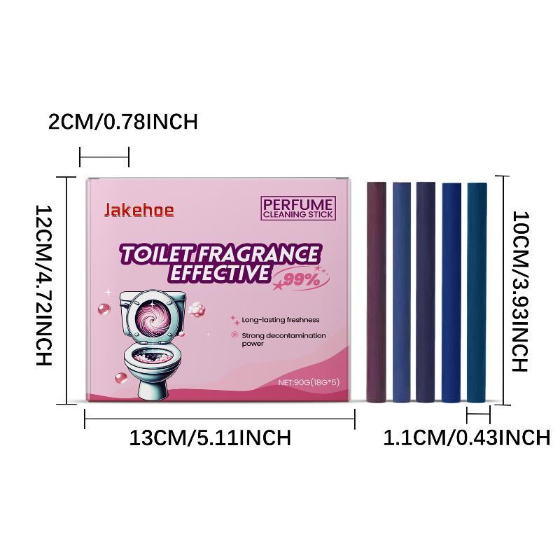 Perfumed Toilet Cleaning Stick Maximum Stain Removal with Fragrant Aroma Keeps Toilets Odor Free for Busy Household Bathrooms