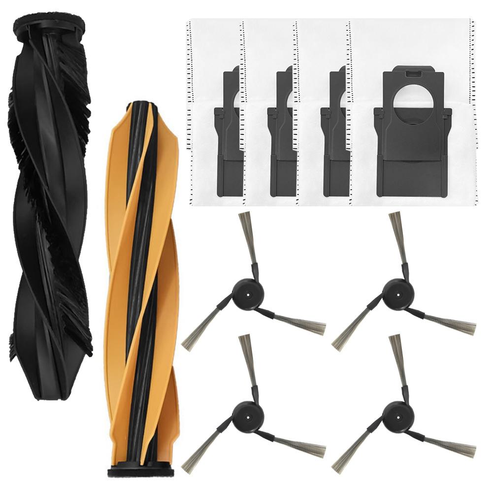 Staubsauger Zubehörset einschließlich Hauptbürsten, Staubbeutel Seitenbürsten für MOVA Z60 Ultra Walze Kompletter Saugroboter