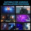 2pcs Motorcycle Flash Strobe Eagle Eye Motorcycle Daytime Running Light Fog Lamp Headlight Moto Accessories