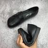 Middle-aged and Elderly Shoes Non-slip Plus Size Women's Shoes Flat Shoes Round Toe Soft Soles, Soft Leather Women's Single Shoes