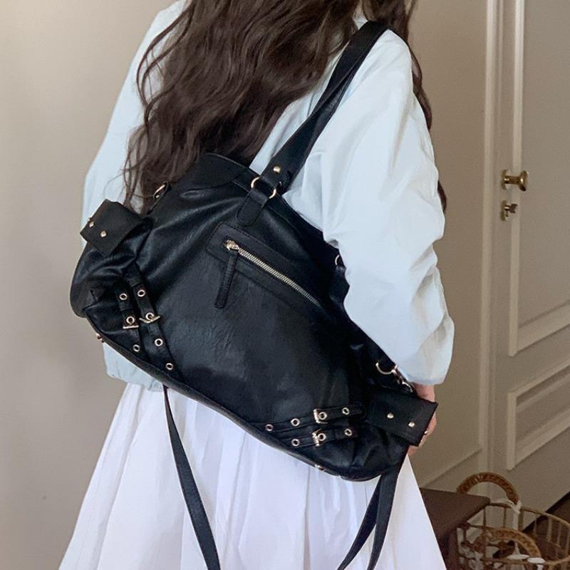 Motorcycle Bag Hot Girl Bag Large Capacity Casual and Versatile Single-shoulder Crossbody Tote Bag