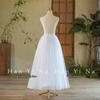 White 1-Meter Crinoline Tulle Petticoat: Slightly Puffy Extender for Evening and Long Skirts