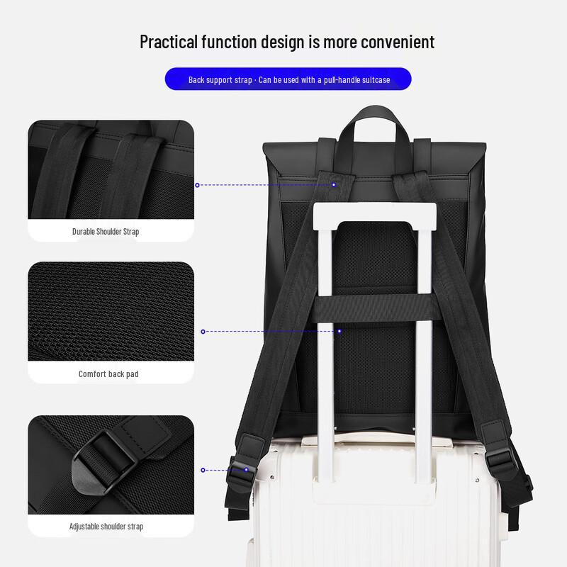 MARK FAIRWHALE Men's 16-inch Business & Travel Laptop Backpack