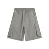 Li Ning Anti-Five Series Sports Minimalist Solid Color Loose Casual Shorts Men Shorts Iron-Gray AKSV031-5