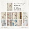 30pcs/lot Memo Pads Material Paper Wood colored paper environment Junk Journal diary Scrapbooking  Background Decoration Paper