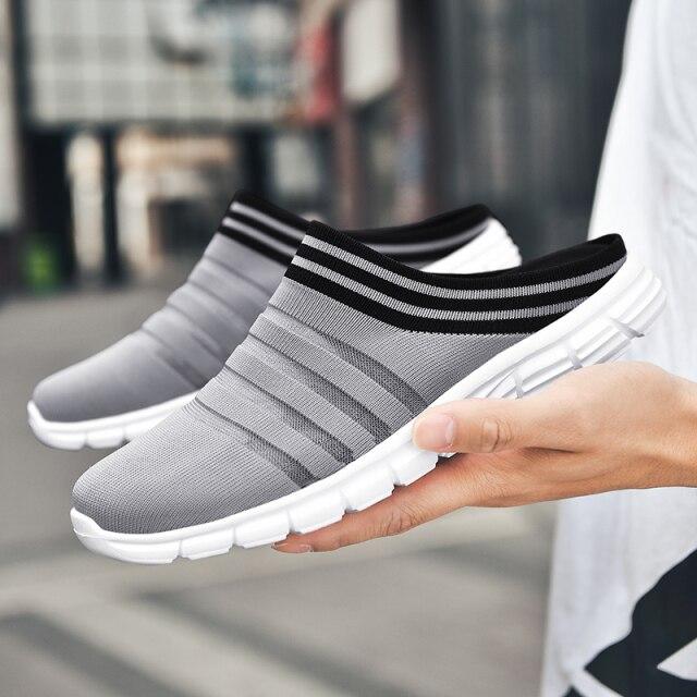 

Мужская обувь, легкая, удобная, дышащая, летняя, женская, на плоской подошве, размер 35-46, повседневная обувь для прогулок на открытом воздухе, мужская 42