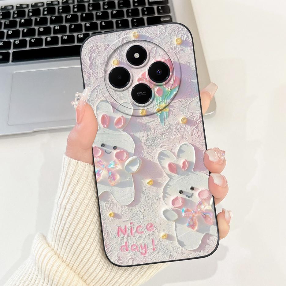 For Xiaomi Redmi 14C Case PocoC75 Cute Panda Cartoon Cover Soft TPU Phone Case For Xiaomi Poco C75 C 75 Redmi14C Back Cover Bags