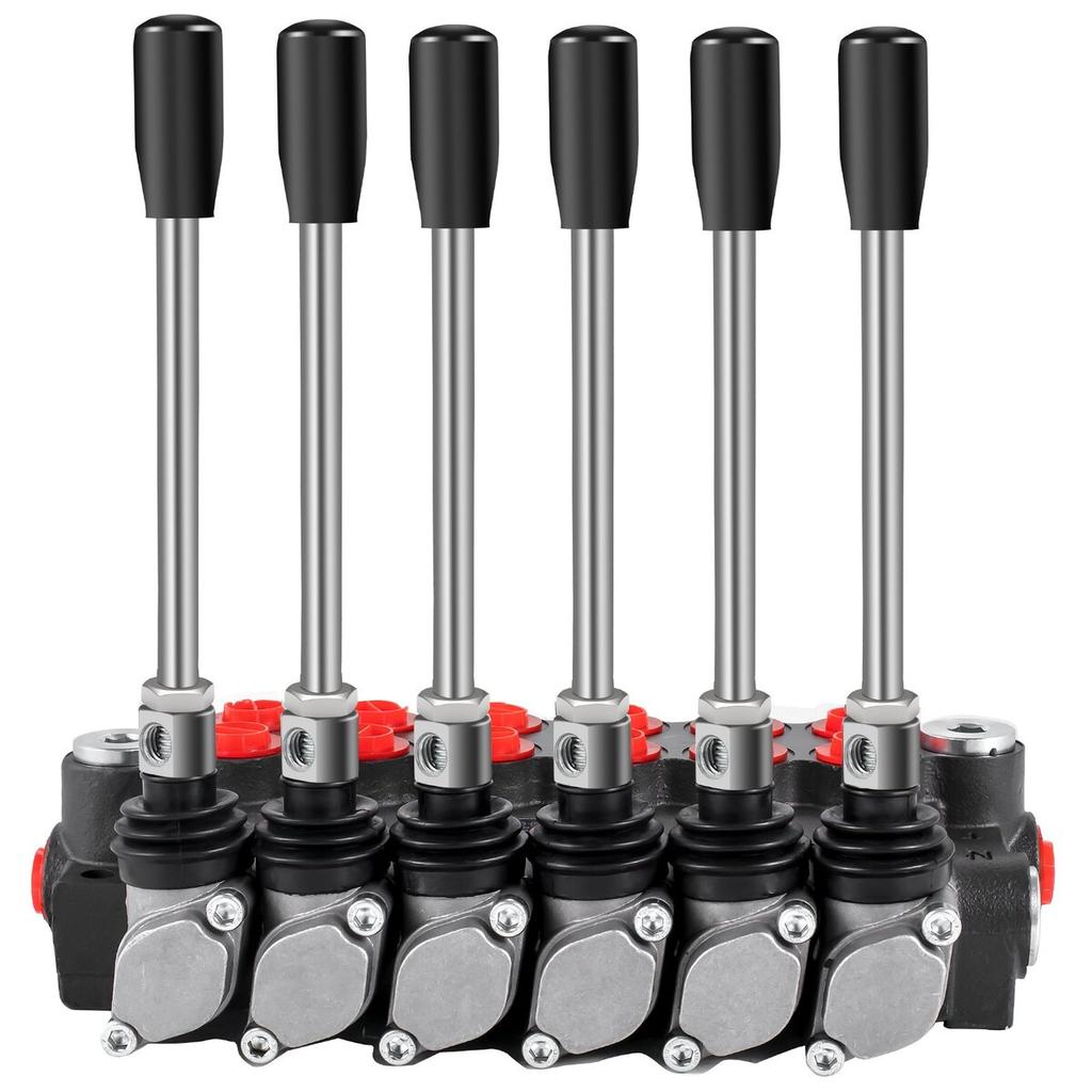 Hydraulic Directional Control Valve, 6 Spool Hydraulic Spool Valve, 11 GPM Hydraulic Loader Valve, 3600 PSI Directional Control Valve, Hydraulic