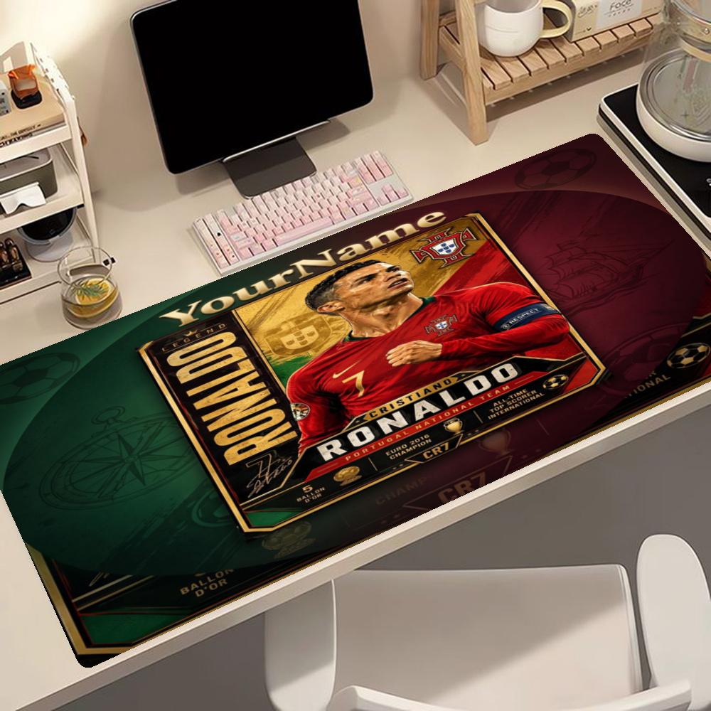 Cristiano Ronaldo Customized Name Mouse Pad Desk Mouse Pad Hd Print Desk Pad Nonslip Rubber Base Perfect For Office Laptop Gaming Setup