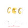 3Pcs Set Sparkling Ear Cuffs for Women Non Pierced Clip on Earrings Minimalist Statement Jewelry