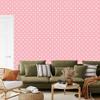Hearts Wallpaper Coral and White 50x1000