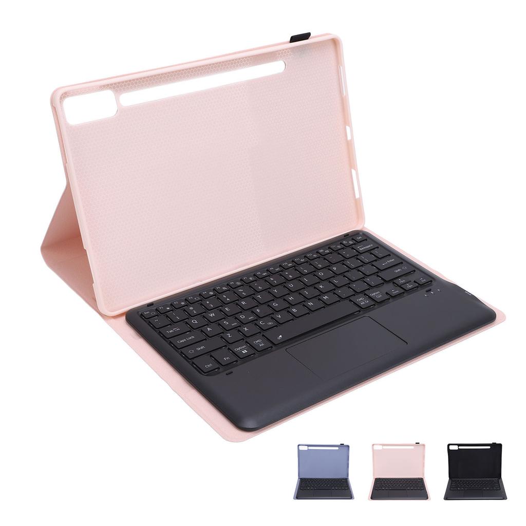 Tablet Keyboard Case with Pen Holder Slim 7 Colors Backlit Detachable Wireless Tablet Trackpad Keybo