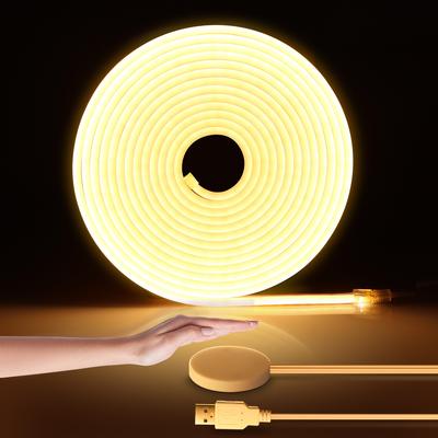 Penetrate Wood USB 5V LED Strip Neon Light Hand Sweep and Touch Sensor Dimmable Switch Neon Tape Sign For Closet Room Wall Decor