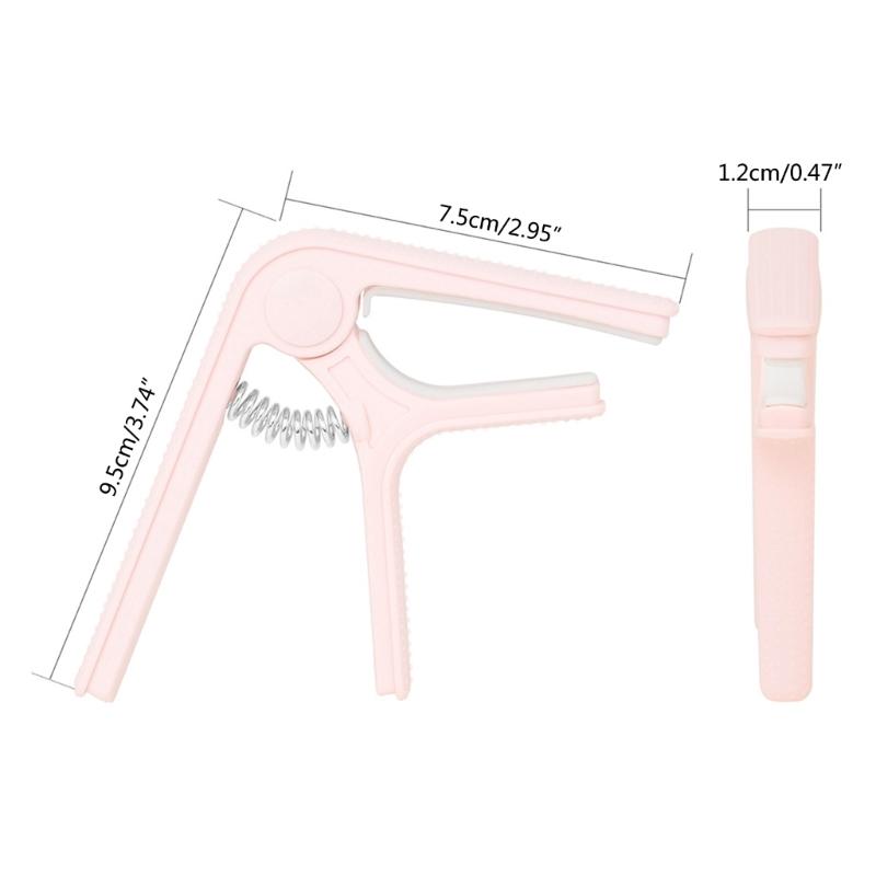 Guitar Tuning Clamp Quick-Change Guitar Capo Clip Nonslip Tone Clip for Acoustic, Folk, Electric Guitar and Ukulele