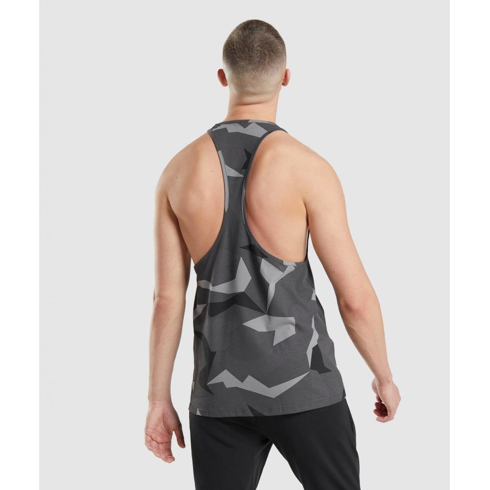 Gymshark Critical Stringer Black Print A1a2p Bbgw
