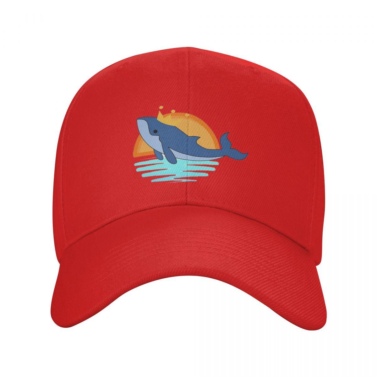 

Cartoon Whale Ocean Animal Sunset Print Baseball Caps Fashion Men Women Hats Casual Cap Hip Hop Baseball Hat Casquette One Size