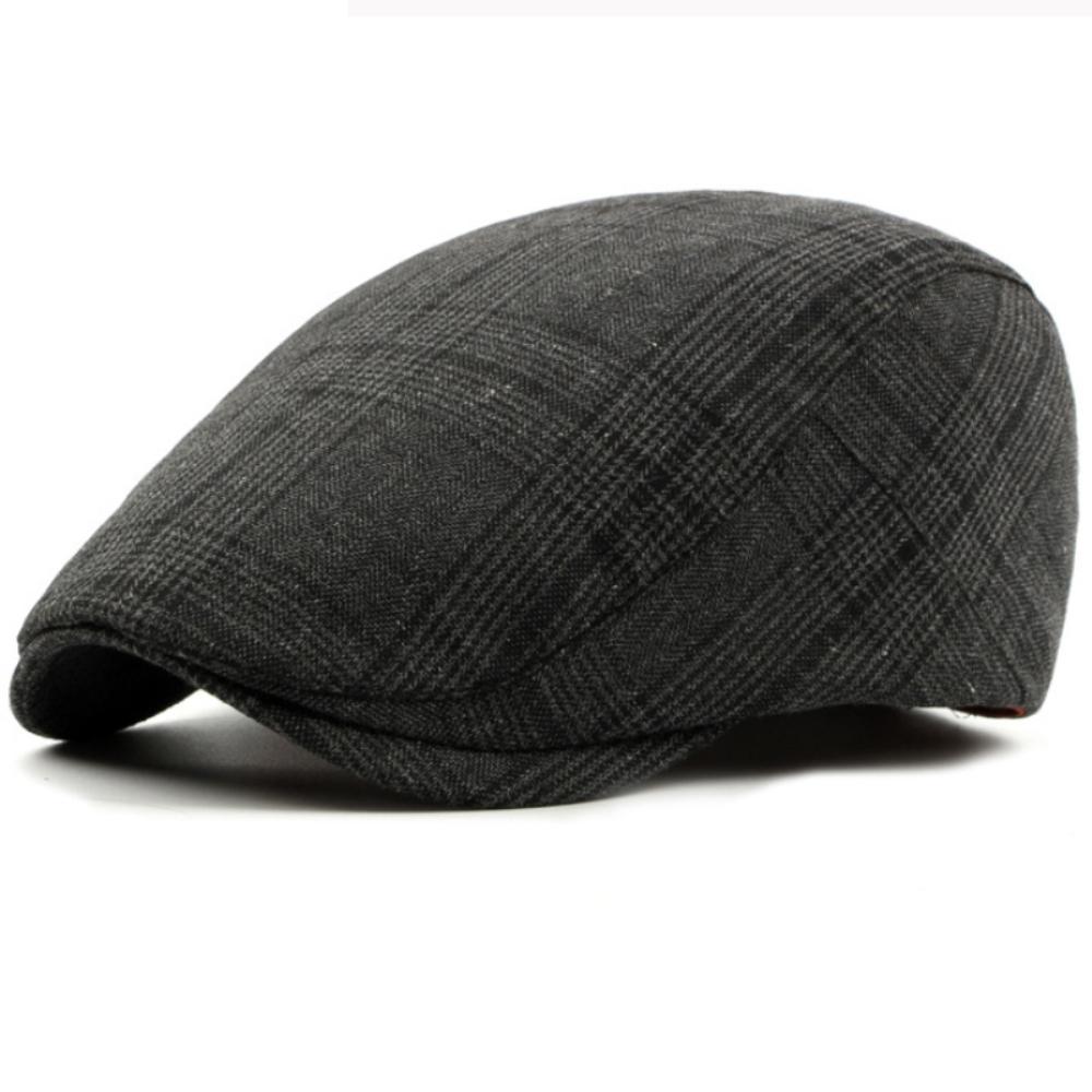 HT4815 Mens Berets Women Vintage Plaid Artist Painter Beret Hat Spring Autumn Caps Adjustable Ivy Flat Cap Male Female Beret Cap