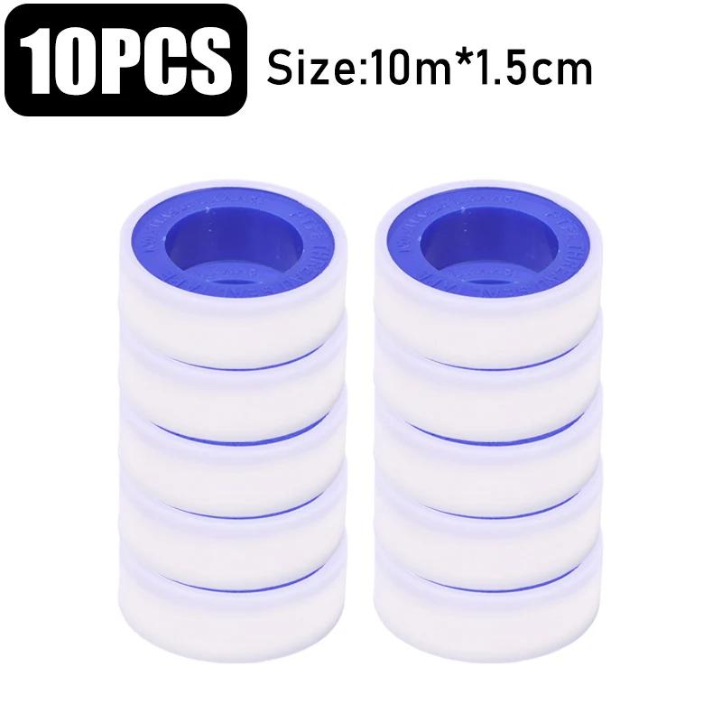 

1/50x PTFE Tape Plumbers Waterproof Sealant Plumbing Tape for Shower Head Repairing Home Bathroom Water Pipe Sealing Accessories