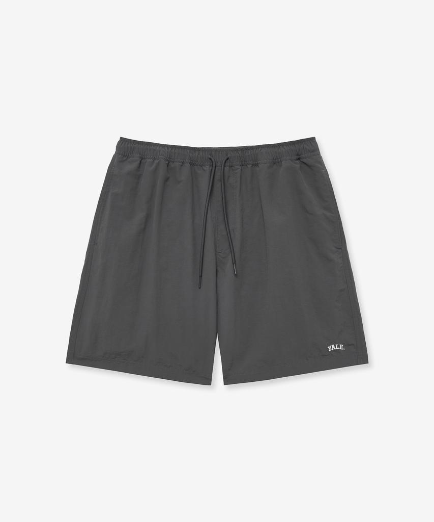 YALE Nylon Half Beach Shorts Charcoal