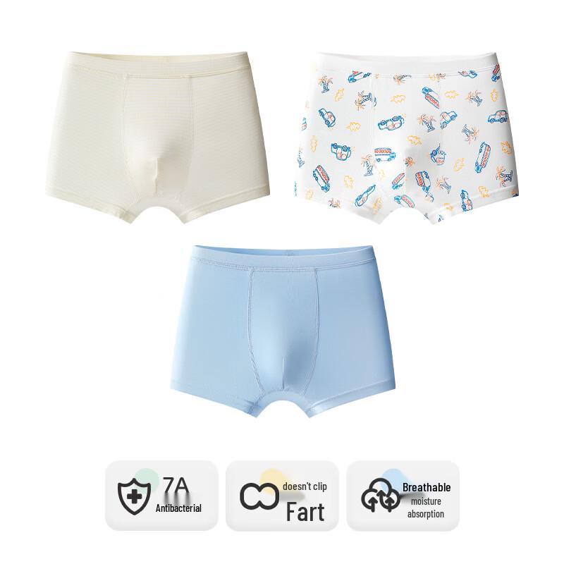 Jungen Baumwolle Antibakterielle Boxershorts 3er-Pack