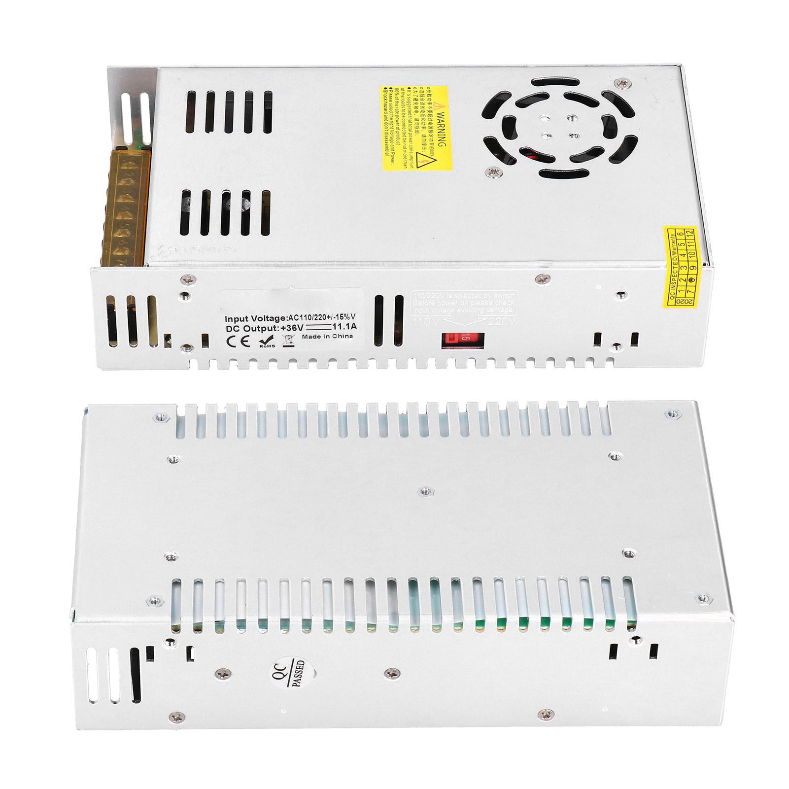 

Switching Power Supply 400W 36V 11A Input AC115 230V Stepper Motor CNC Router Kit