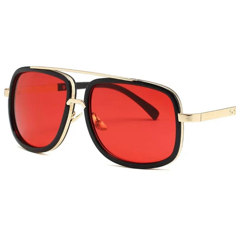 New Men'S Trendy Sunglasses Advanced Metal Frame Sun Protection Eye Protection Uv400 Shades Eyeglasses Street Photography