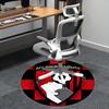 AFC Bournemouth, Fußball-Abzeichen Stuhlmatte Runde Teppichboden Büroteppich, Rutschfest, Geeignet für Wohnzimmer, Schlafzimmer Dekor1205050a