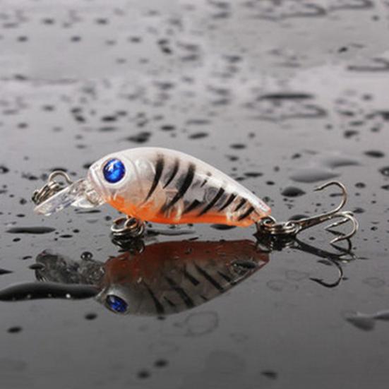 1 buc 4,5 cm momeală reală din plastic momeală tare cu ochi 3D momeală de pescuit cârlig