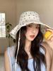 Cute Love Lace-up Bucket Hat Women's Summer Thin Breathable Big Brim Sunscreen Basin Hat Shows Small Face