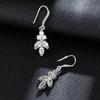 Fashion Small Fresh Ear Hook Copper Inlaid Zircon Women's Earrings High-end Elegant Temperament Stud Earrings Versatile Jewelry