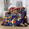 2025 New Yu-Gi-Oh Blue Eyes Dragon Monster Gold Card Cartoon Game Soft Blanket,Soft Throw Blanket for Home Bedroom Bed Sofa Gift