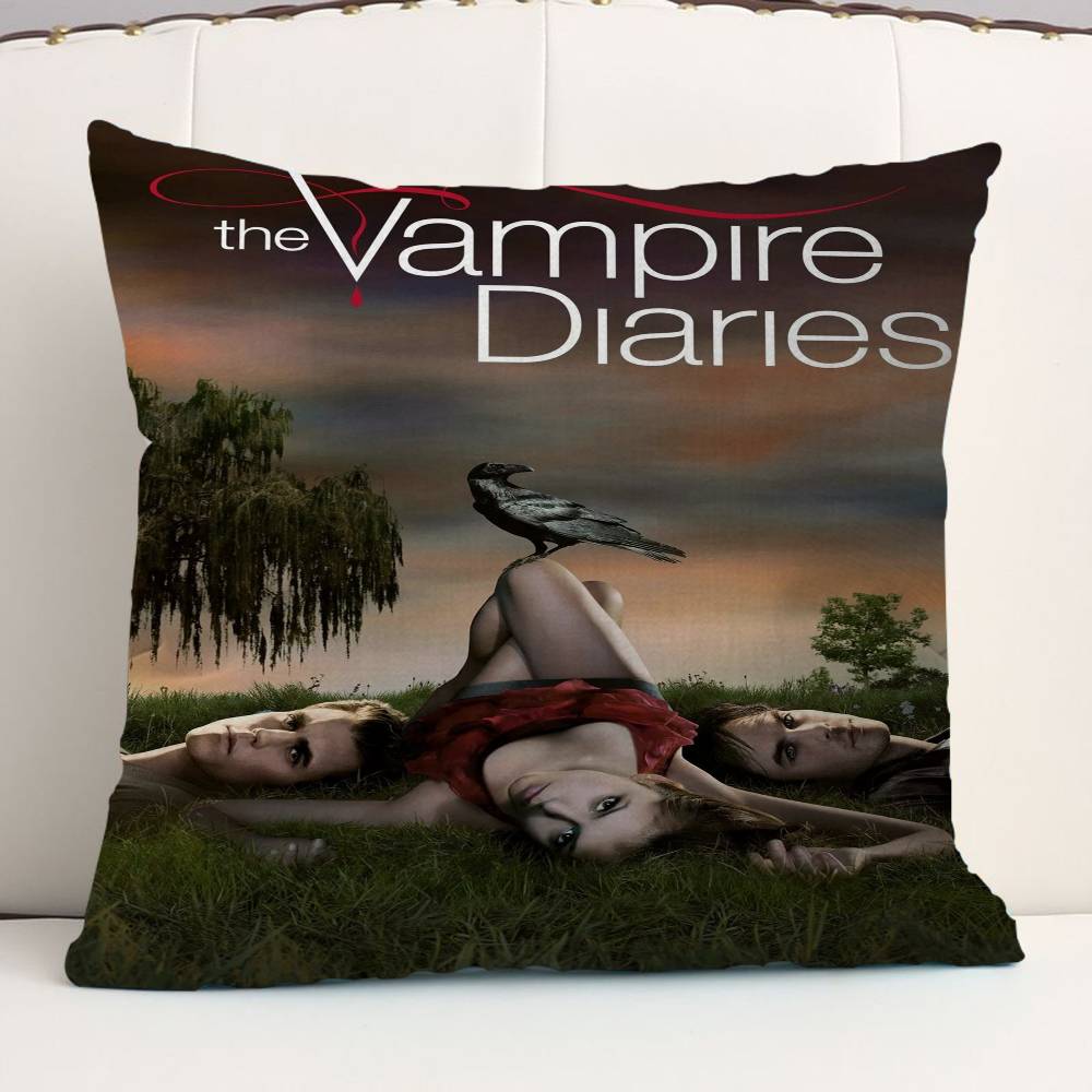 Classic Movie The Vampire Diaries Personalized Pillow Dust Cover Bedroom Kids Party Decoration Pillowcase Birthday Children Gift