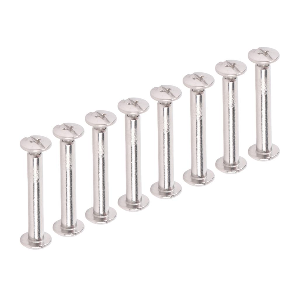 100 Pairs M2 Stainless Steel Rivets Screws Flat Round Hex Socket Head Nuts Fence Cleat Repair Parts 3 X 18 X 6mm 0.12