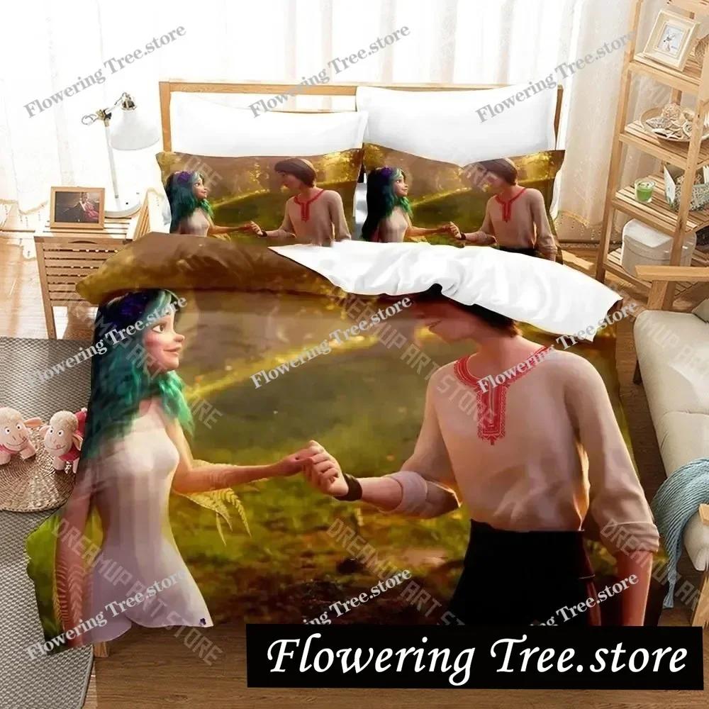 3D-Druck Mavka Das Lied des Waldes Bettwäsche-Set Jungen Mädchen Twin Queen King Size Bettbezug Kissenbezug Bett Jungen Erwachsene029