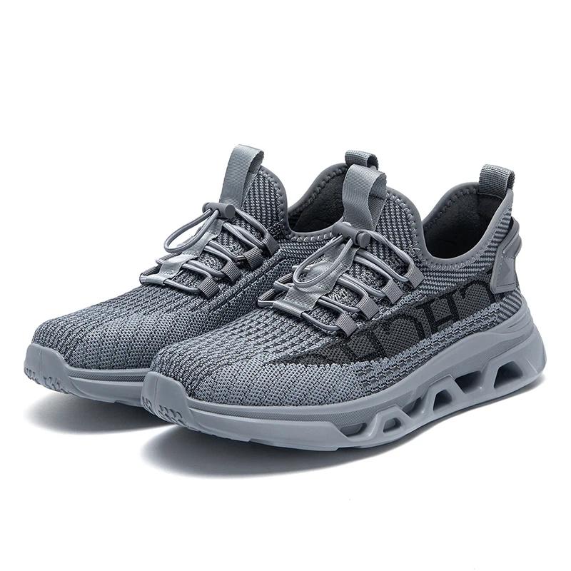 Men'S Sneakers Lightweight Breathable Mesh Running Shoes Outdoor Casual Athletic Sneakers Lace Up Design Brand New Products