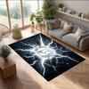 Derby County Football Print Crystal Velvet Rug, Comfortable Water Absorbent Non Slip Indoor Floor Carpet